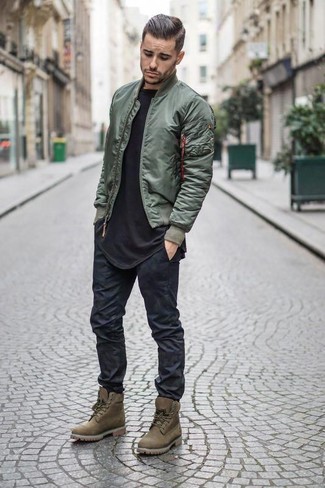 Wie Jeans mit Arbeitsstiefel zu kombinieren – 318 Herren Outfits
