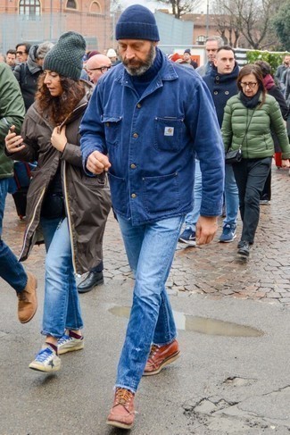 Wie Jeans mit Arbeitsstiefel zu kombinieren – 318 Herren Outfits
