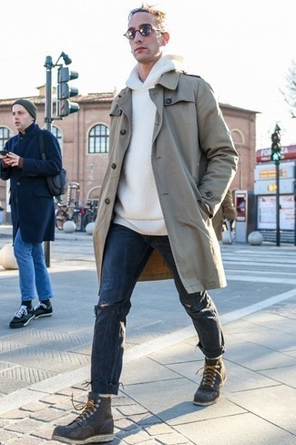 Wie Jeans mit Arbeitsstiefel zu kombinieren – 318 Herren Outfits