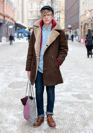 Wie Jeans mit Arbeitsstiefel zu kombinieren – 149 Herren Outfits kühl Wetter