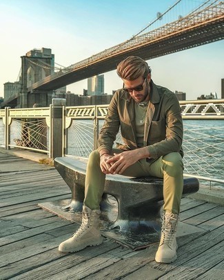Wie Jeans mit Arbeitsstiefel zu kombinieren – 318 Herren Outfits