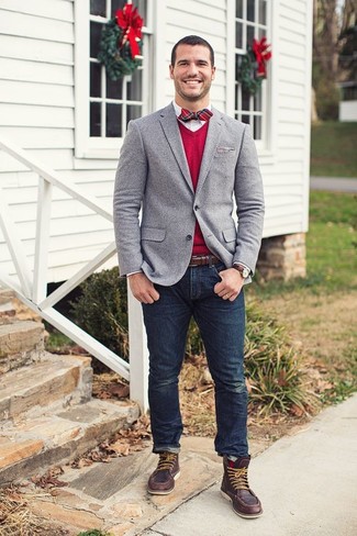 Wie Jeans mit Arbeitsstiefel zu kombinieren – 318 Herren Outfits