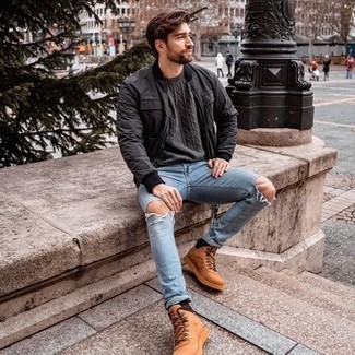Wie Jeans mit Arbeitsstiefel zu kombinieren – 318 Herren Outfits