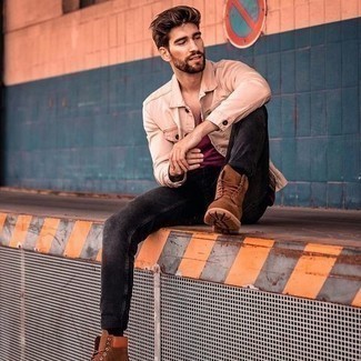 Wie Jeans mit Arbeitsstiefel zu kombinieren – 318 Herren Outfits