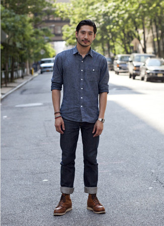 Wie Jeans mit Arbeitsstiefel zu kombinieren – 318 Herren Outfits