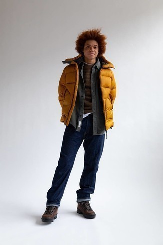 Wie Jeans mit Arbeitsstiefel zu kombinieren – 318 Herren Outfits