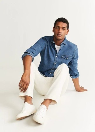 blaues Jeanshemd von BLEND