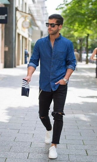 blaues Jeanshemd von Tommy Jeans