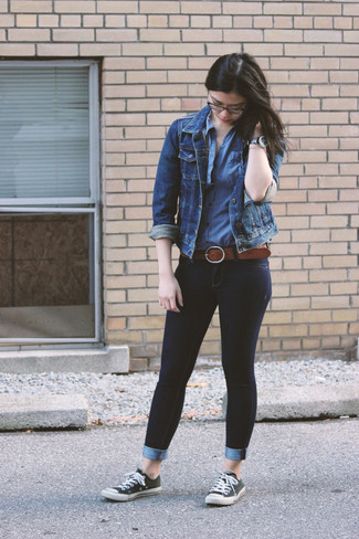 blaue Jeansjacke von MSGM