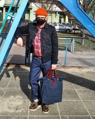 dunkelblaue Shopper Tasche aus Segeltuch von CARHARTT WORK IN PROGRESS