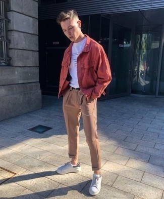 rote Jeansjacke von Off-White