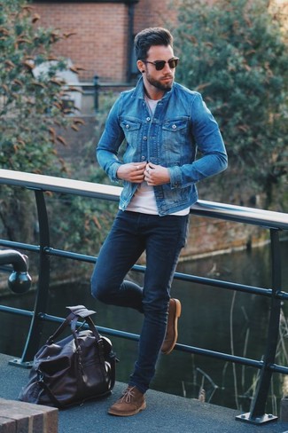blaue Jeansjacke von ASOS DESIGN