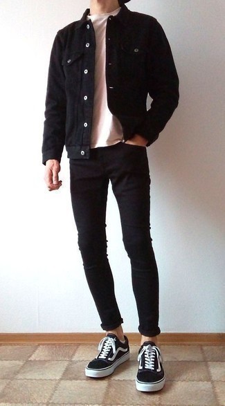 schwarze Jeansjacke von Cheap Monday