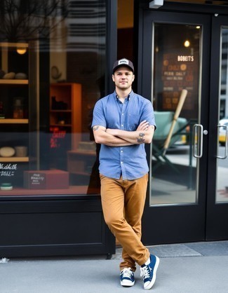 blaues Kurzarmhemd von Quiksilver