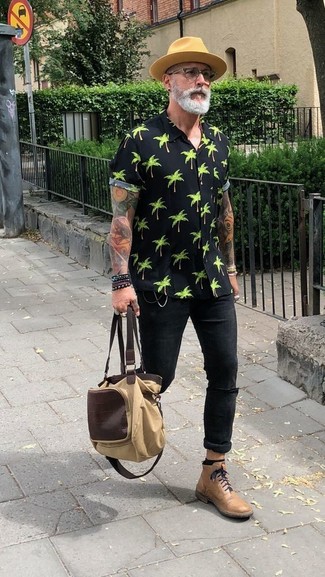 hellbeige Shopper Tasche aus Segeltuch von Palmes