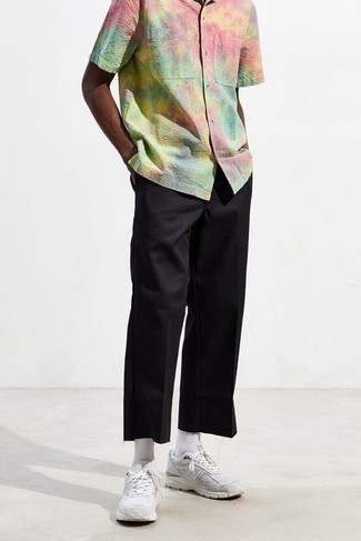 mehrfarbiges Mit Batikmuster Kurzarmhemd von Polo Ralph Lauren