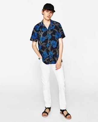 schwarze Baseballkappe von Balmain