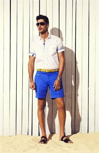 blaue Shorts von EUREX BY BRAX