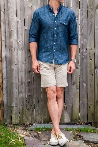 hellbeige Shorts von Tom Tailor