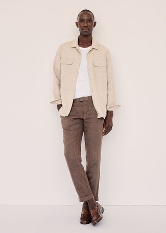 hellbeige Langarmhemd von s.Oliver