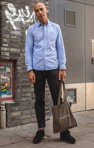 braune bedruckte Shopper Tasche aus Segeltuch von Ksubi