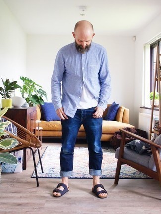 dunkelblaue Sandalen von Tommy Jeans
