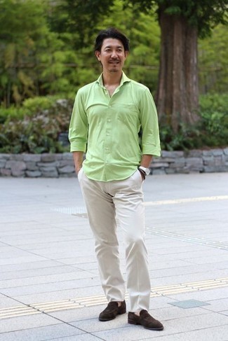 mintgrünes Langarmhemd von SHIATZY CHEN