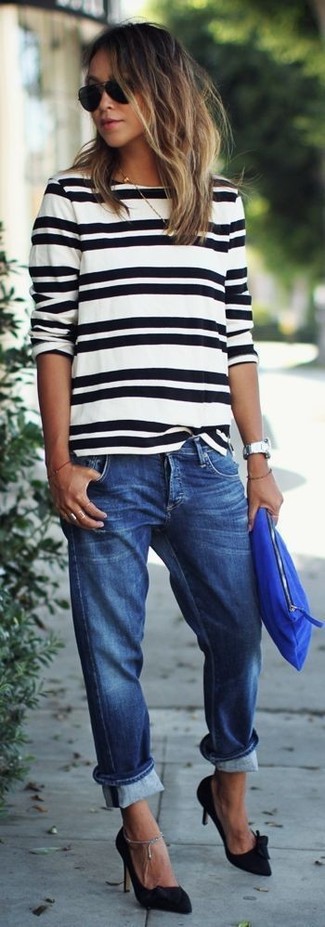 blaue Boyfriend Jeans von ASOS DESIGN