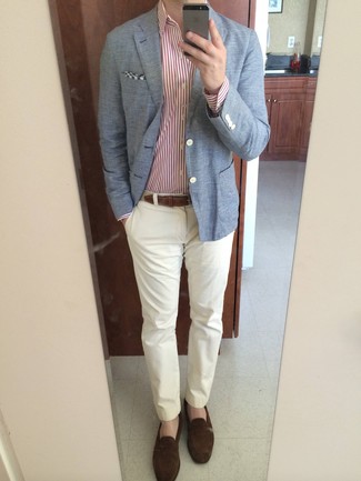 Hellblaues Sakko kombinieren: Outfits für Herren