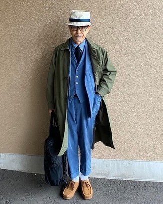 Wie hellblaues Chambray Businesshemd mit dunkelblauen Anzuges zu kombinieren – 25 Herren Outfits