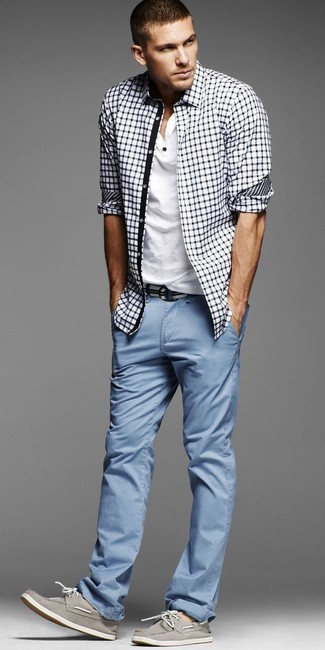 Hellblaue Chinohose kombinieren – 248 Herren Outfits
