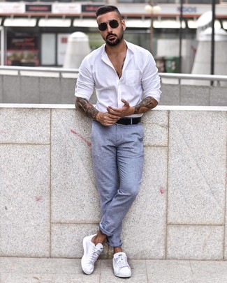 Hellblaue Chinohose kombinieren – 248 Herren Outfits