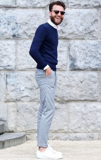 Hellblaue Chinohose kombinieren – 248 Herren Outfits