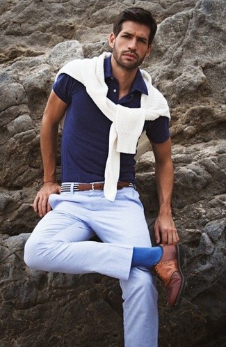 Hellblaue Chinohose kombinieren – 248 Herren Outfits