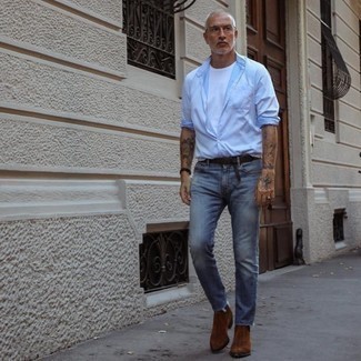 Hellblaue Jeans kombinieren – 2000+ Herren Outfits