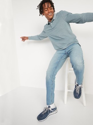 Hellblauen Polo Pullover kombinieren – 17 Herren Outfits
