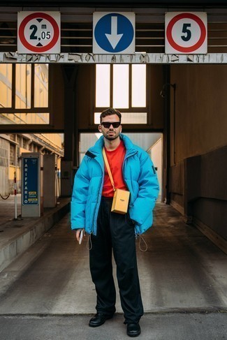 Hellblaue Daunenjacke kombinieren – 15 Herren Outfits