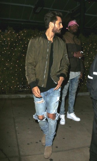 Hellblaue Jeans mit Destroyed-Effekten kombinieren – 881+ Herren Outfits