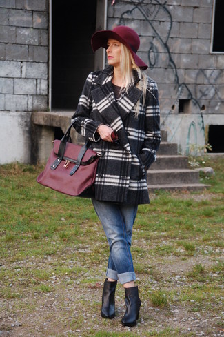 Hellvioletten Hut kombinieren – 15 Damen Outfits