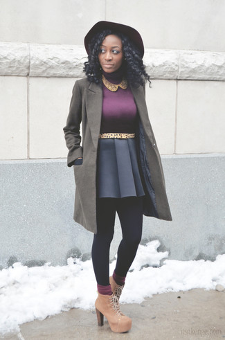 Hellvioletten Hut kombinieren – 15 Damen Outfits