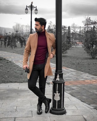 Hellvioletten Rollkragenpullover kombinieren – 42 Herren Outfits