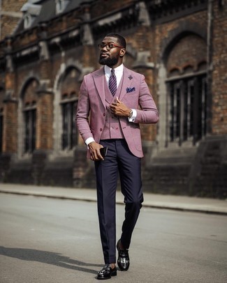 Welche Businesshemden mit hellvioletter Weste zu tragen – 11 Herren Outfits