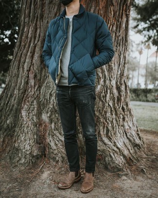 Leichte Daunenjacke kombinieren – 55 Herbst Herren Outfits