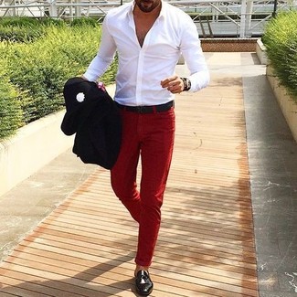 Wie Slipper mit Langarmhemdes zu kombinieren – 2000+ Herren Outfits