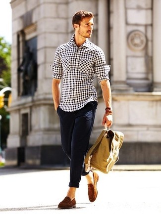Wie Slipper mit Langarmhemdes zu kombinieren – 2000+ Herren Outfits
