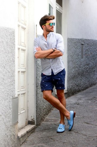 Wie Slipper mit Langarmhemdes zu kombinieren – 2000+ Herren Outfits
