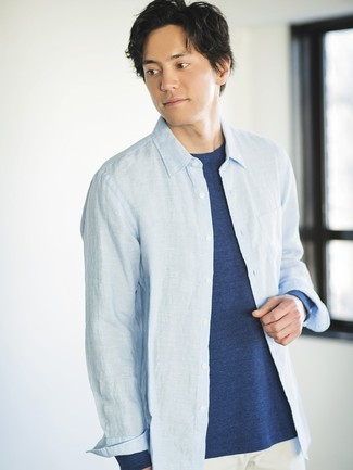 Wie Langarmhemd mit Langarmshirt zu kombinieren – 117 Herren Outfits