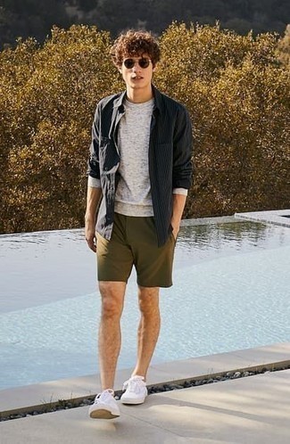 Wie Langarmhemd mit Langarmshirt zu kombinieren – 117 Herren Outfits