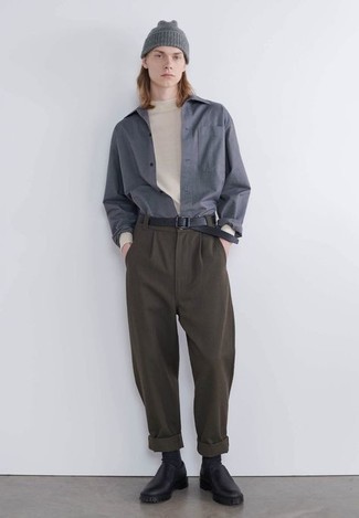 Wie Langarmhemd mit Langarmshirt zu kombinieren – 117 Herren Outfits