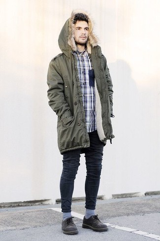 Wie Langarmhemd mit Parka zu kombinieren – 109 Herren Outfits